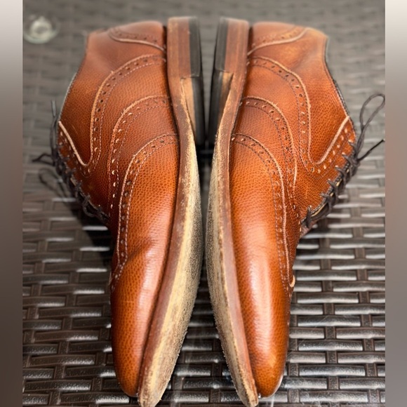 Allen Edmonds Men’s 8D McClain Oxford Dress Shoes Brown Leather Wingtip Lace - Picture 6 of 11